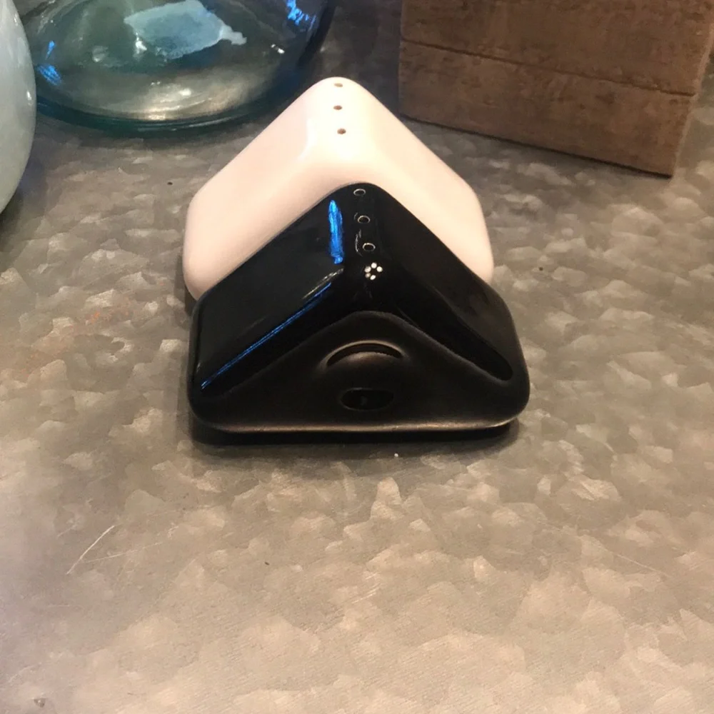 Mid Century Modern Triangle Salt & Pepper Shaker